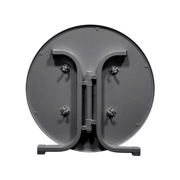 Метална кръгла градинска маса за хранене ø 70 cm Pizarra – Dajar-image-2