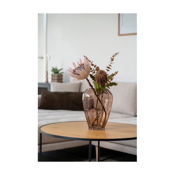 Кафява стъклена ваза (височина 29 cm) – House Nordic-image-1