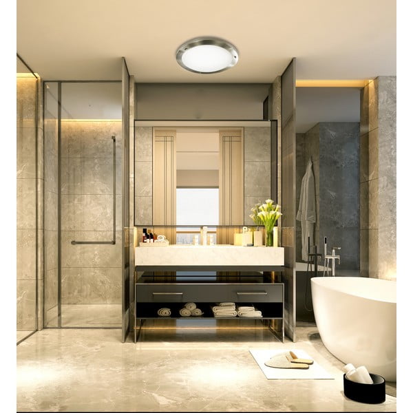 Лампа за таван в бронз със стъклен абажур ø 18 cm Aquila - Candellux Lighting-image-1