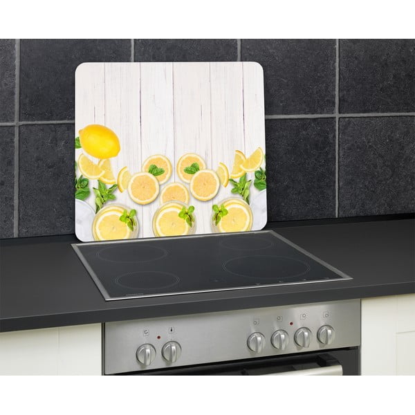 Стенно покритие за печка от закалено стъкло 50x56 cm Lemons – Wenko-image-3