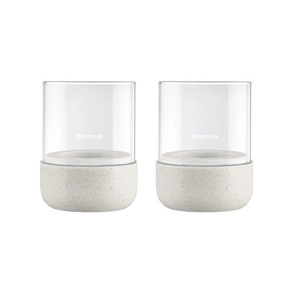 Стъклени свещници в комплект от за чаена свещ 2 бр. Calma – Blomus