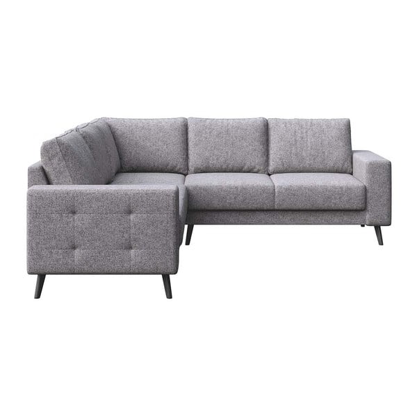 Сив ъглов диван (променлива) Fynn - Ghado