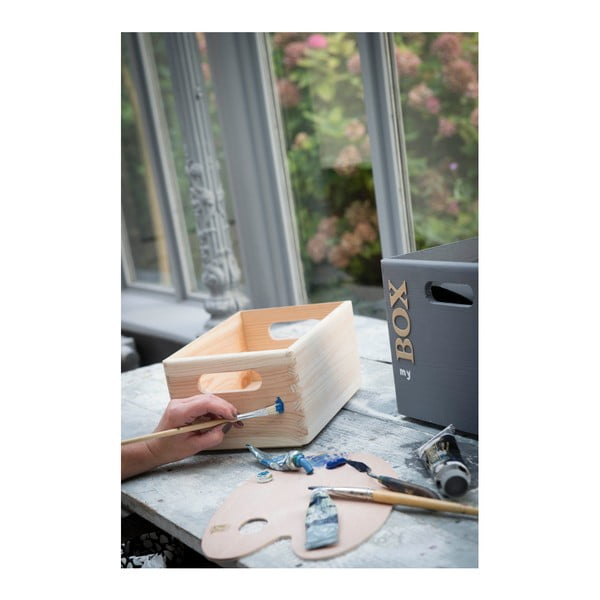 Кутия за съхранение от борова дървесина Custom, 30 x 20 x 14 cm - Compactor-image-1