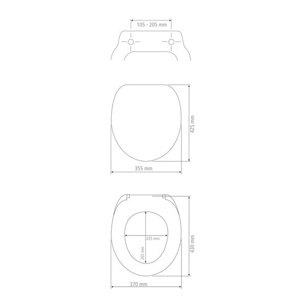 Тоалетна чиния с автоматично затваряне 37 x 43 см Rustic – Wenko-image-3