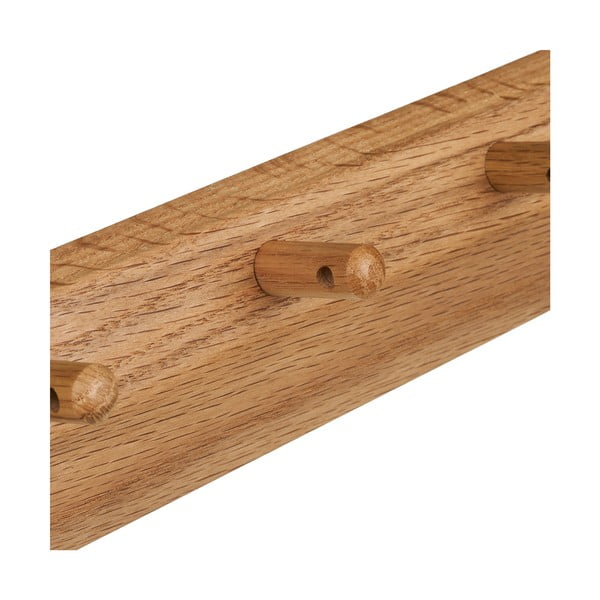 Стенна закачалка от масивен дъб в естествен цвят 50 cm Barco – House Nordic-image-4