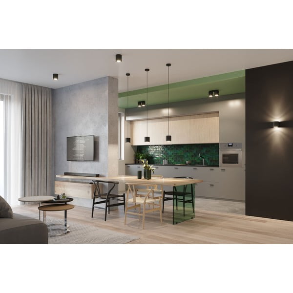 Черно таванно осветително тяло Roda - Sollux-image-3