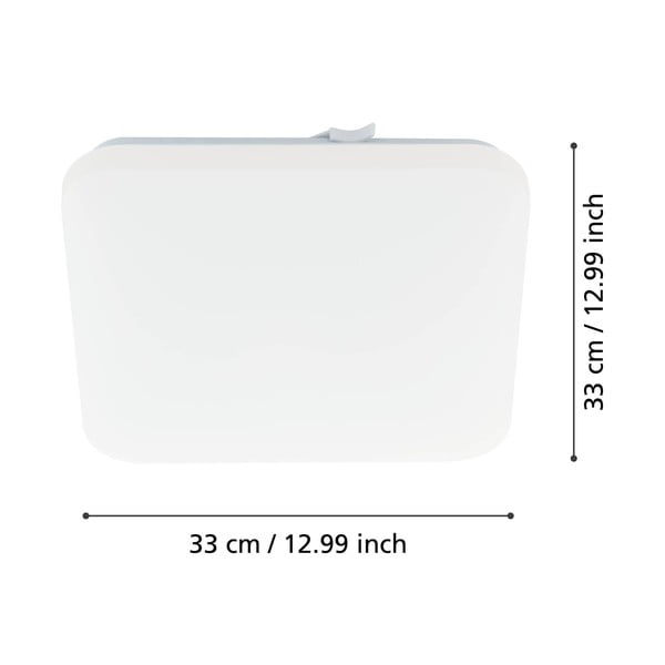 Бяло LED осветително тяло за таван 33x33 cm FRANIA – EGLO-image-2