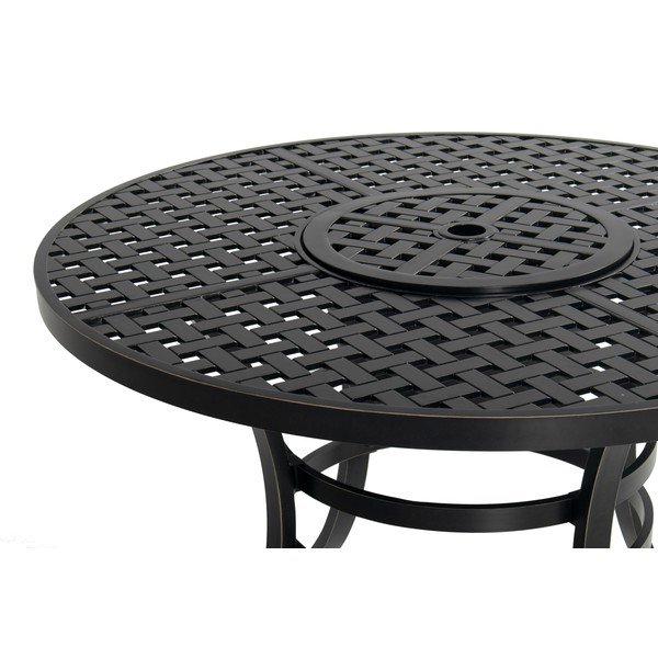 Алуминиева кръгла градинска маса за хранене ø 120 cm Rosario – Hartman-image-3