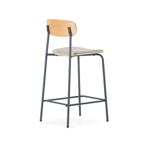 Бежови тапицирани бар столове в комплект 2 бр. (височина на седалката 65,5 cm) Saula – Marckeric-image-4