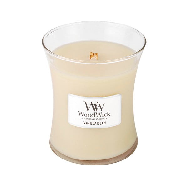 Svíčka s vůní vanilky WoodWick, doba hoření 60 hodin