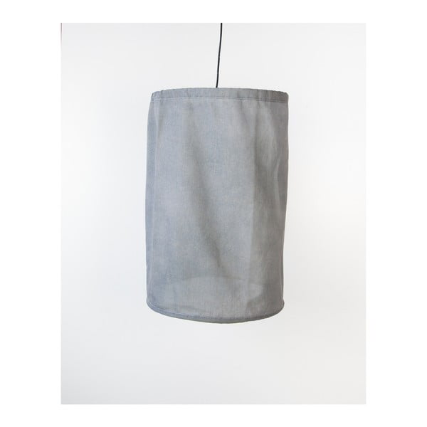 Сива висяща лампа от лен и метал, ø 35 cm - Surdic