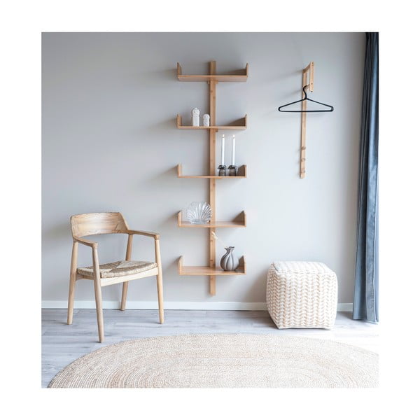 Табуретка в бяло и бежово Vapi - House Nordic-image-3