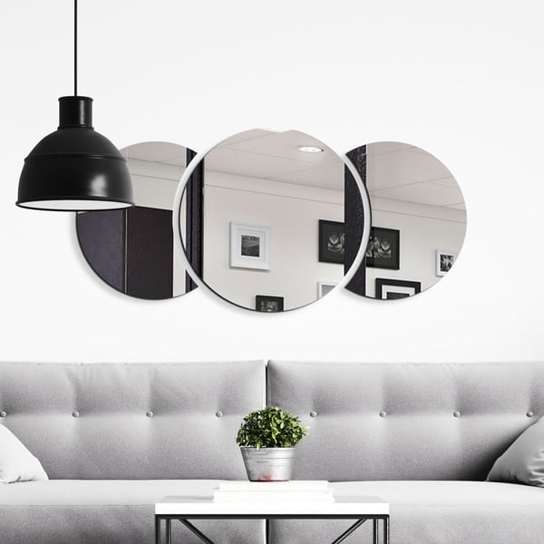 Стикер за стена 26x26 cm Half-moon Mirror - Ambiance-image-4