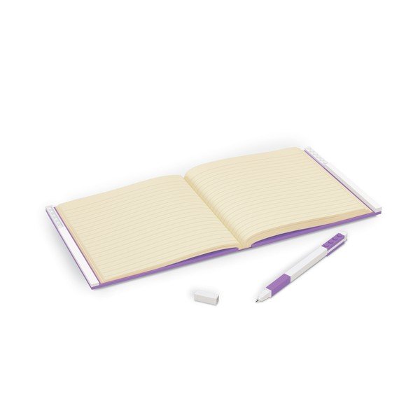 Лилава квадратна тетрадка с гел писалка , 15,9 x 15,9 cm - LEGO®-image-1