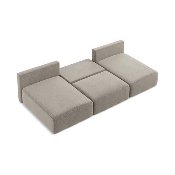 Бежов разтегателен ъглов диван с място за съхранение Kalena – Makamii-image-4