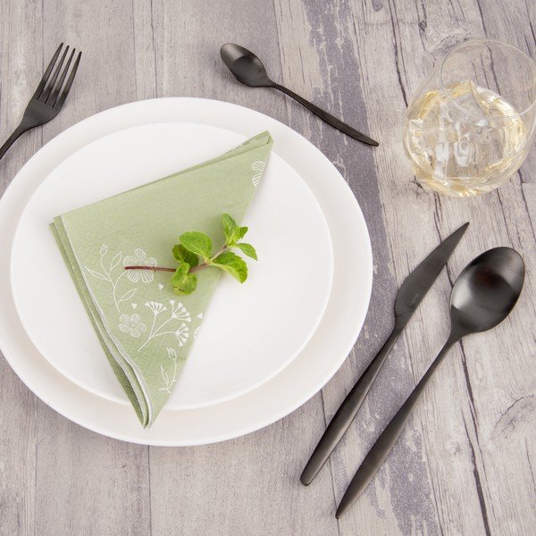 Черен прибори за хранене от неръждаема стомана 24 бр. – Orion-image-1