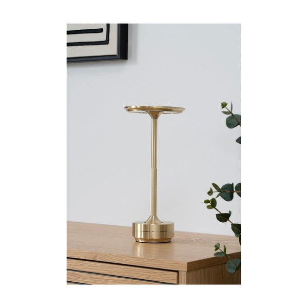 LED настолна лампа в месингов цвят (височина 28,5 cm) Lyneham – House Nordic-image-1