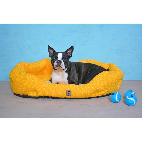 Жълто памучно легло 75x60 cm Sunny - Petsy-image-4