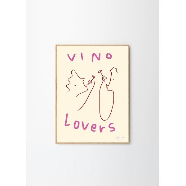 Постер 50x70 cm Vino Lovers – Ruby Hughes – The Poster Club-image-4