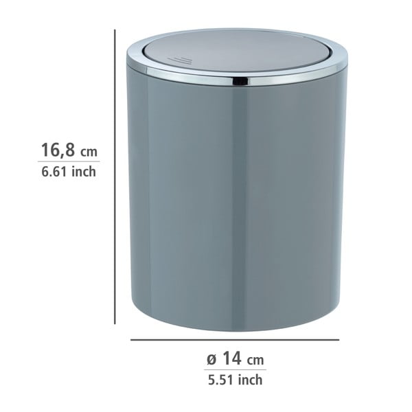 Сива кофа за боклук , 2 л Inca - Wenko-image-2