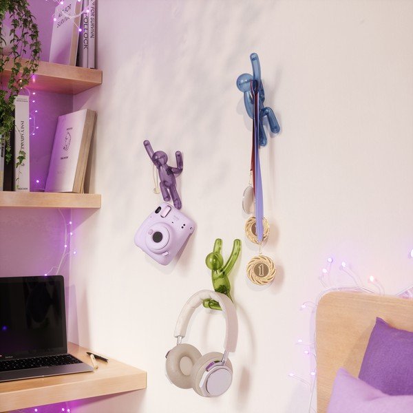 Пластмасови комплект куки 3 бр. без пробиване Buddy – Umbra-image-1