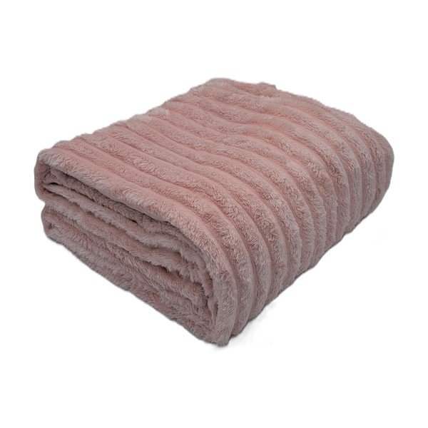 Сиво-розово одеяло 150x200 cm Stripe – My House