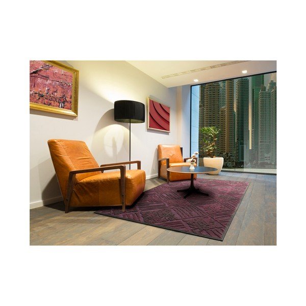 Tmavě vínový koberec Universal Soho, 160 x 230 cm-image-2
