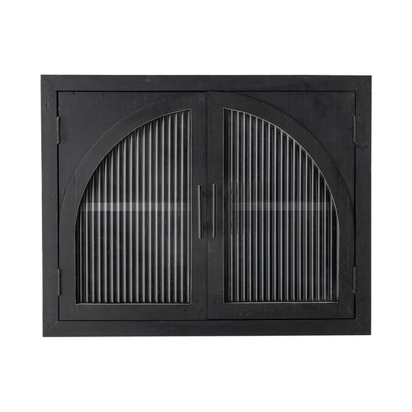 Черна висяща витрина от масивна ела 62x49x23 cm Lario – Bloomingville