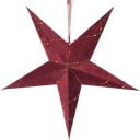 Червена коледна светлинна украса , ø 60 cm Velvet - Star Trading