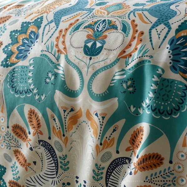 Памучно спално бельо 200x200 cm Carnival Animals - Pineapple Elephant-image-4