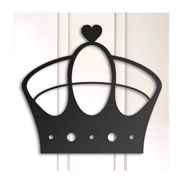 Черна декорация за стена Crown - Unknown