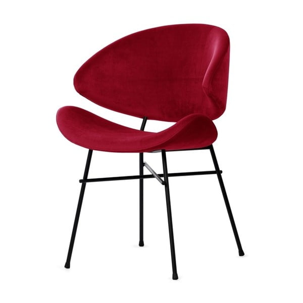 Червен стол с черни крака Cheri - Iker