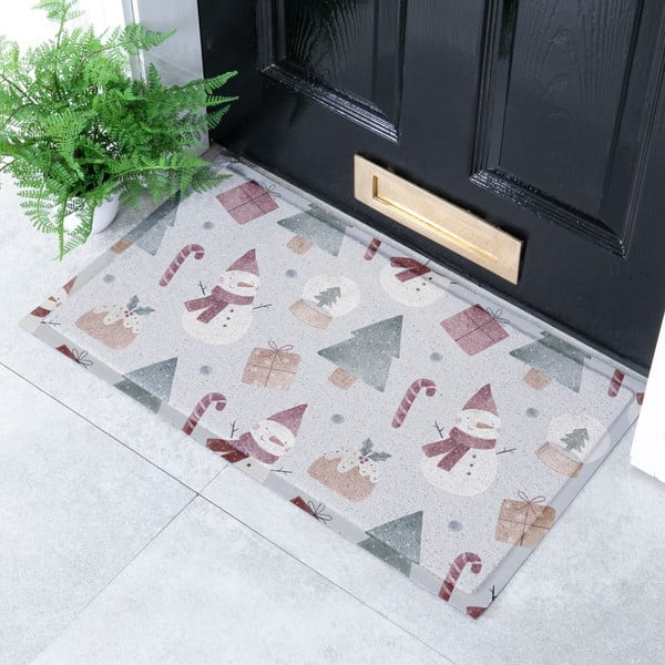 Изтривалка с коледен мотив 40x70 cm Snowman – Artsy Doormats-image-1