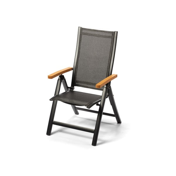 Тъмносив градински стол метален Comfort – Debut