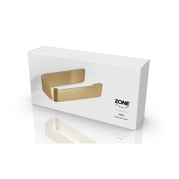 Стенен държач за тоалетна хартия от неръждаема стомана в месингов цвят Ume Brass – Zone-image-3