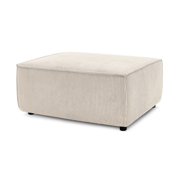 Бежова табуретка от велур Nihad - Bobochic Paris-image-3