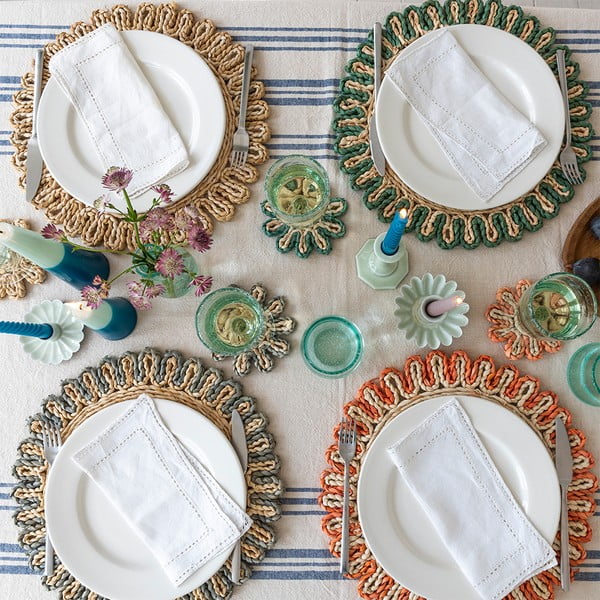 Подложка за хранене от царевични люспи ø 38 cm Corn Husk – Rex London-image-1