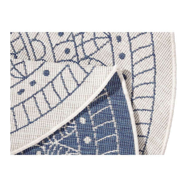 Син килим за открито, ø 200 cm Porto - NORTHRUGS-image-3