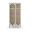 Кремаво метално шкафче 80x170x40 cm Diora – Marckeric