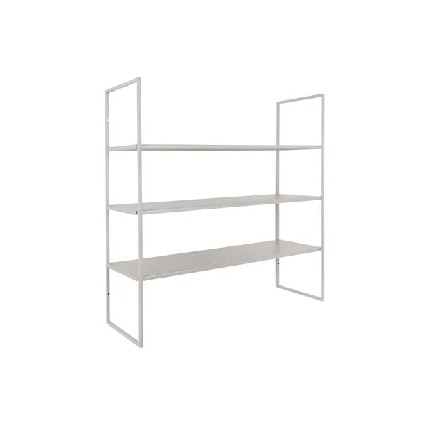 Сив метален стенен рафт , 60 x 60 cm Level - PT LIVING-image-3