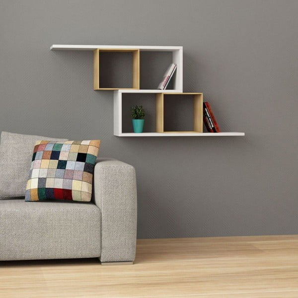 Knižní police Zerre, bílá-image-1