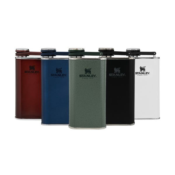 Зелена колба от неръждаема стомана 230 ml Easy-Fill Wide Mouth Flask Hammer Tone Green – Stanley-image-2