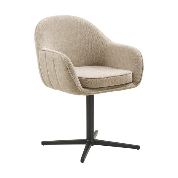 Светлосиви тапицирани трапезни столове в комплект с подлакътници 2 бр. Tamera – House Nordic