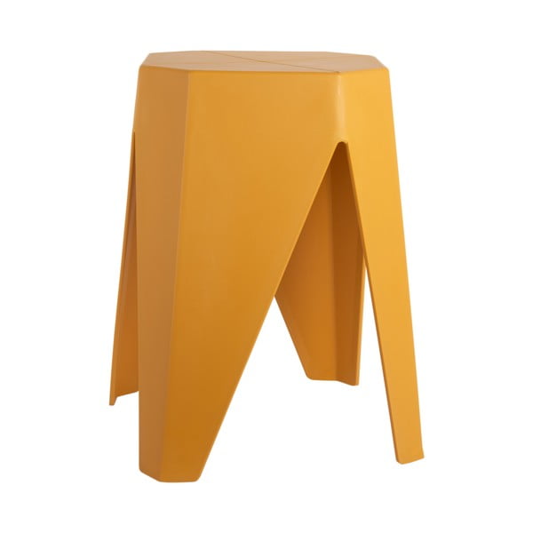 Пластмасов стол в цвят горчица Cherish – Leitmotiv-image-4