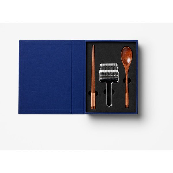 Сини пръчици в комплект от неръждаема стомана/бамбукови за 2 души The Essentials - Ramen Tools – Printworks-image-2