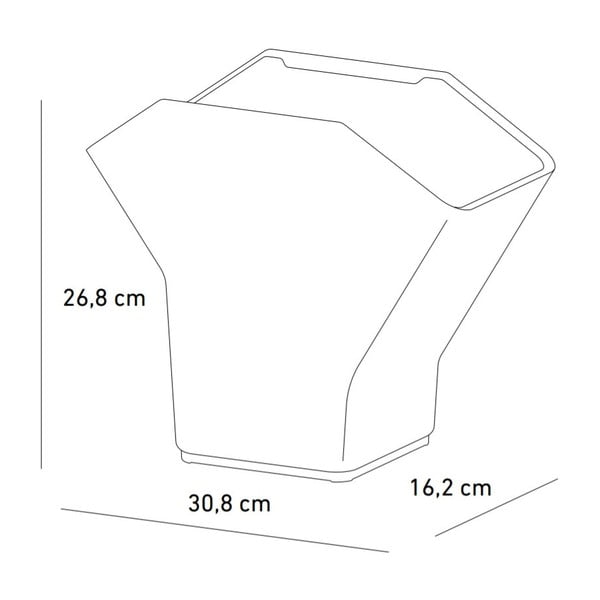 Сив самонапояващ се вертикален плантатор Tree - Plastia-image-3