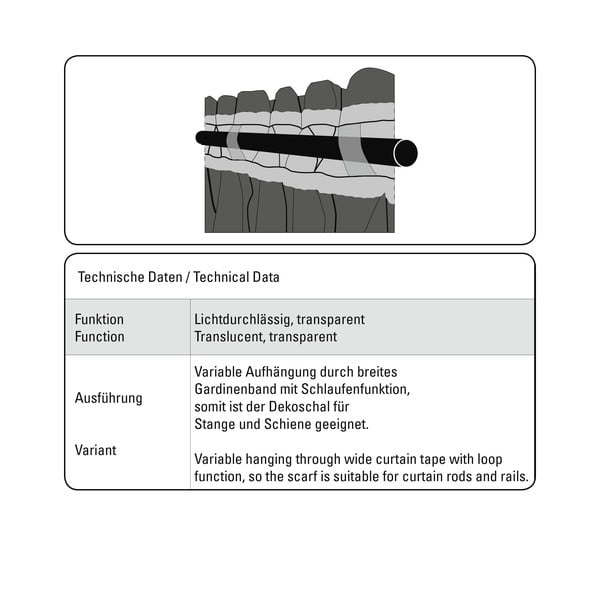 Бяла завеса 140x245 cm Diamant Scherli – Sehlbach-image-2