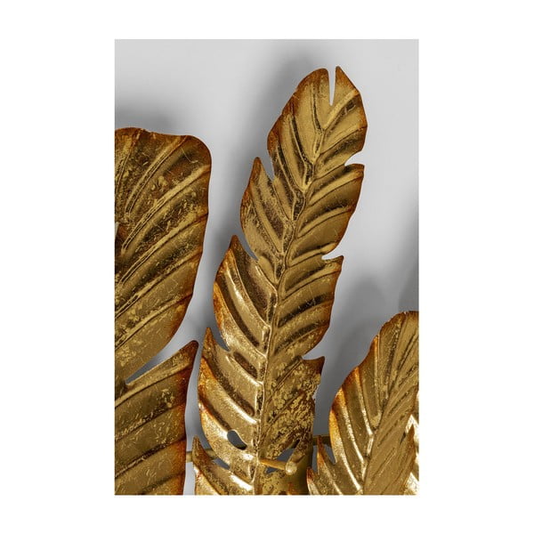 Метална закачалка за стена в златист цвят, широчина 86 cm Leaf - Kare Design-image-3