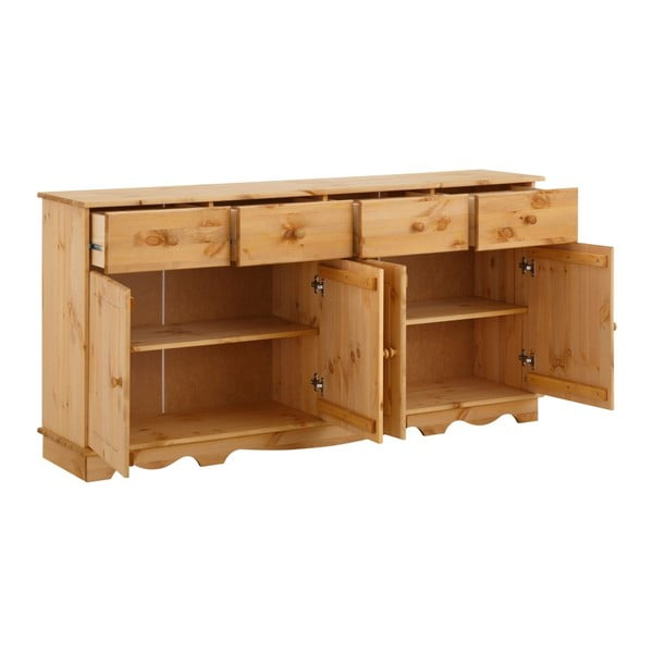 Čtyřdveřový příborník z masivního borovicového dřeva Støraa Cheryl-image-2