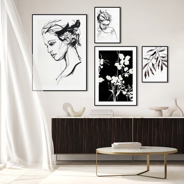 Живопис 50x70 cm Silhouet Leaves - Malerifabrikken-image-2